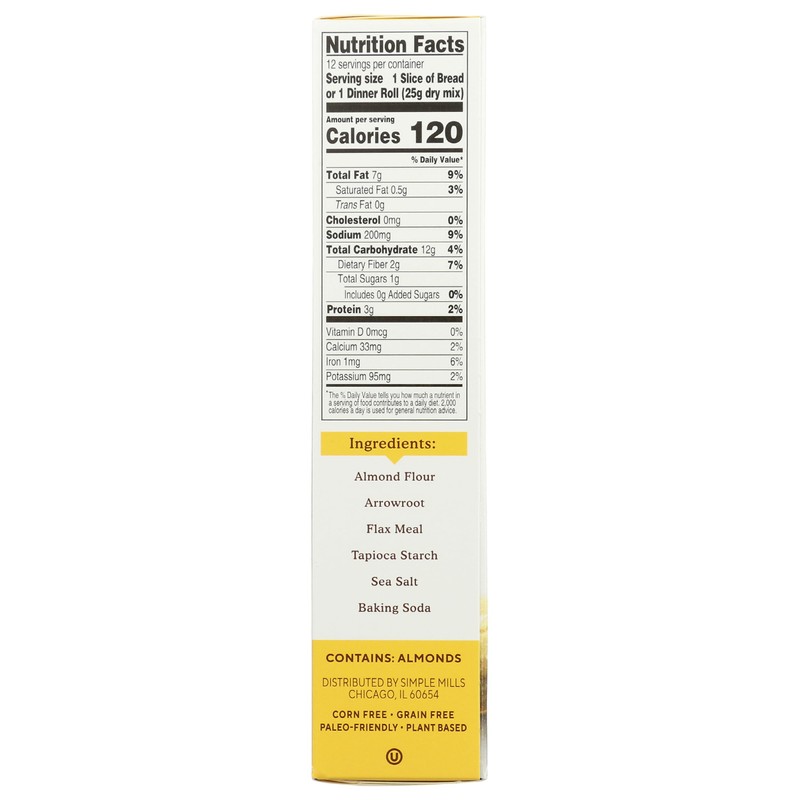 Simple Mills Almond Flour Baking Mix, Artisan Bread Mix -