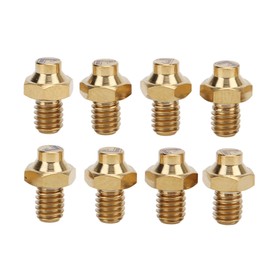 RISK 8Pcs Mountain Bike Pedal Bolts Titanium Alloy Anti Slip Bicycle Pedal Screws Pins Studs M4x5mm Gold