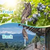 OffiCreative 2 Pack Reflective Fake Owl Decoy, Brown Feathered, Double-Sided