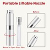 RUZAR 8ml Perfume Atomizer,3 pcs Perfume Travel Refillable Bottle, Empty