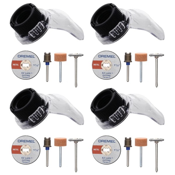 Dremel A550 2615A550AB Rotary Tool Shield Attachment Kit (4-Pack)