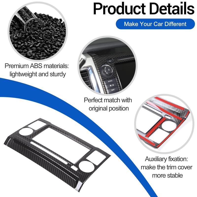 Center Console Panel Trim Cover Compatible with Nissan Titan 2016-2019,