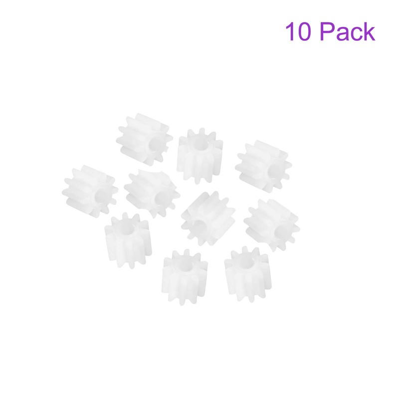 DMiotech 10 Pack 10 Teeth Plastic Gears Model Reduction Gear
