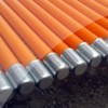Snowpole Driveway Snow Poles Reflective Orange Markers 48" (12 Poles)