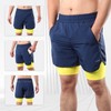 Lixada Men 2 in 1 Running Shorts Quick Drying Breathable