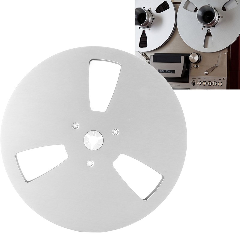 1/4 7 Inch Empty Tape Reel Aluminum Alloy 3 Hole