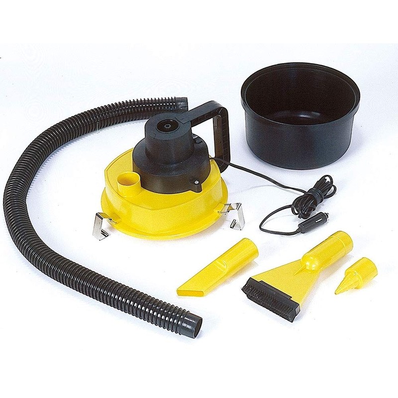 Koolatron 12 Volt Wet/Dry Canister Vacuum Cleaner - Handheld Car