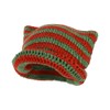 QOOEQPQY Gorro de punto gótico hecho a mano con orejas