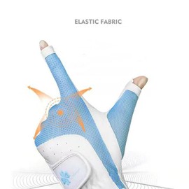 CINGHI LUSSO Adult Golf Gloves Breathable Fingerless Ladies Golf Gloves, Elastic Lycra Fabric, A Pair of Left and Right Hands -18-21