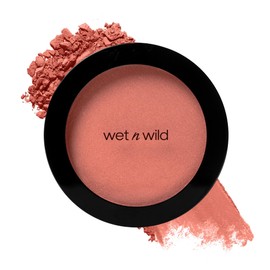Rubor en Polvo Wet n Wild Color Icon Alta Pigmentación, Acabado Natural Satinado, Larga Duración, Fácil Difuminado Tono Bed of Roses