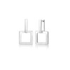 Elli Hoop Earrings Square Geo Blogger 925 Silver, Sterling Silver,
