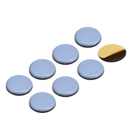 uxcell 1 1/2-Inch Round PTFE Furniture Sliders, Adhesive Self Stick for Wood Floors, Ceramic Tile and Carpeting 8pcs