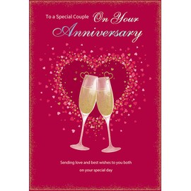 Regal Publishing Anniversary Card, To a Special Couple On Your Anniversary - 9 x 6 inches