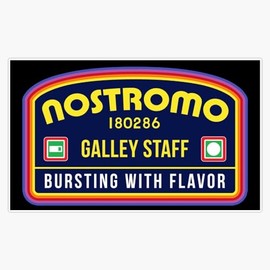 Leyland Designs Nostromo Galley Staff (Alien Xenomorph Morale Patch) Bumper Sticker Window Water Bottle Decal 5""