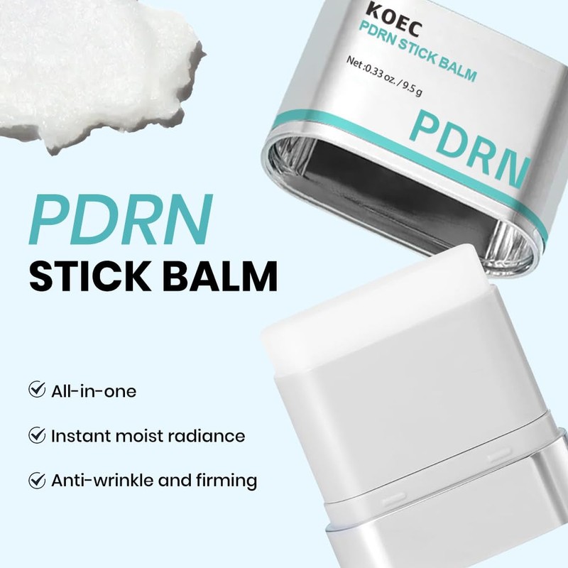 KOEC PDRN Essence Stick Balm,Collagen All-in-One Moisturing Multi Stick for