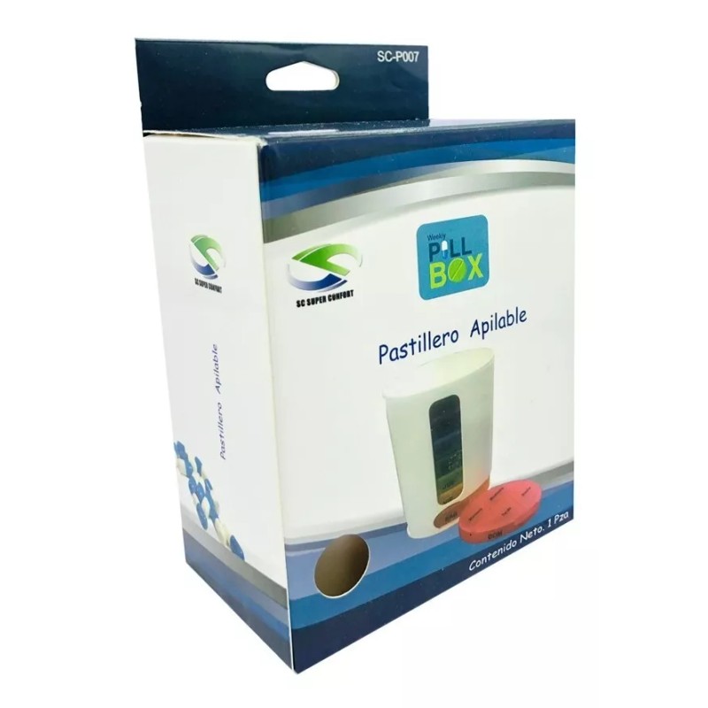 SuperConfort Pastillero Apilable Organizador Semanal 7 Días De La Semana