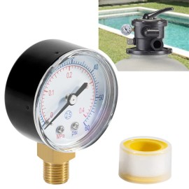 For Hayward Swimming Pool Filter 1/4" Side Mount ECX270861 Pressure Gauge 60PSI