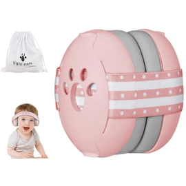GUKOY Cuffie Antirumore per Neonati e Bambini Piccoli Fino a 36 Mesi, Protettori Acustici per Neonati, Migliora il Sonno in Viaggio, Previene i Danni Dell’udito, Rosa