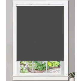 ALLBRIGHT Classic 100% Blackout Cordless Roller Shades for Windows, Spring System Roller Blinds with UV Protection Thermal Insulated, Easy to Install