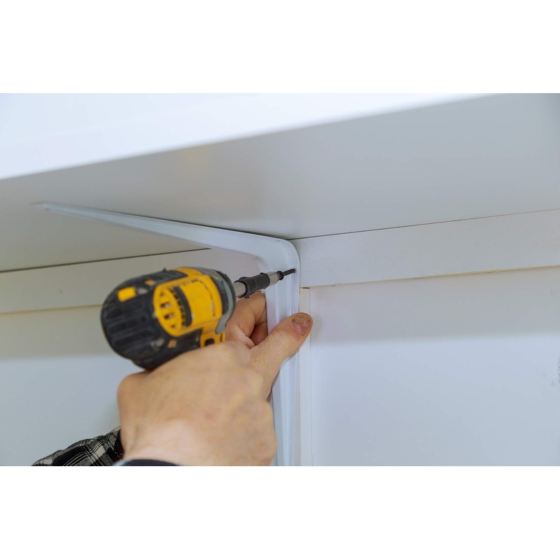 EAI London Shelf Brackets | White 100x75mm / 4x3 Inch