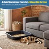 Uiifan 1 Pcs Low Entry Senior Cat Litter Box Pet