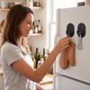 Xxshcdz 2 Pack Magnetic Hooks, Magnetic Refrigerator Hooks for Kitchen,