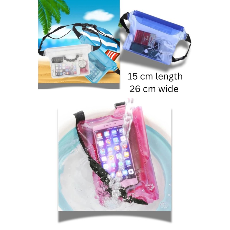 Beach Bag,Waterproof Pouch, High-Quality Material, Random Colours, Waterproof, Electronic Item