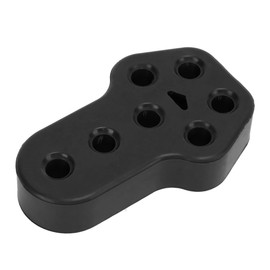 Enwye Car Rubber Exhaust Hanger,Silencer Rubber Insulator Holder Universal 7 Holes 12 mm Diameter (Black)