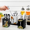 Lineshading 4 Pcs Silverware Caddy Sunflower Kitchen Decor Sunflower Silverware