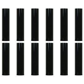 Ciata - 12 Pack - 4 inch Black Plastic Candle Covers with 13/16 inch Inside Diameter and 7/8 inch Outside Diameter (4 inch, Black)
