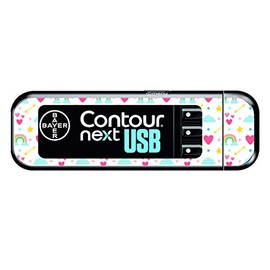 Bayer Contour Next USB Vinyl Sticker (Rainbows)