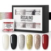 RoseFlower Dipping Powder Nails Kit, 6 Colours Nude Dip Nails