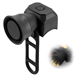 Bike Horn, Bicycle Bell, 5 Sound Modes, Bike Bell Kids, Waterproof Bike Bell Adult for Mountain Bikes, Racing Bikes, Kids Bikes, Scooters, Black,Handlebar Mount