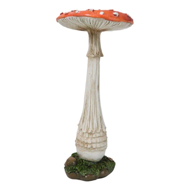 Enchanted Fairy Garden Pillar Toadstool Mushroom Home Decor Figurine 6.75"H