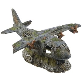 Nobby Aqua Ornaments Aeroplane 21.8 x 17.5 x 8.3 cm, 1 Piece