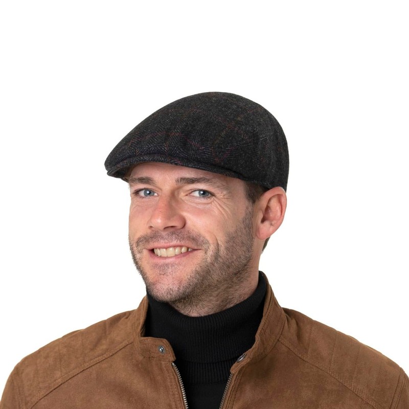 Stetson Bendner Driver Wool Flat Cap Men's – Made in