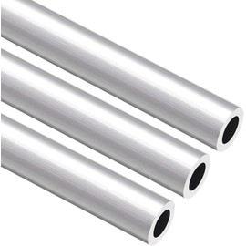 TA-VIGOR 3Pcs 6063 Aluminum Round Tube, 16mm OD 10mm ID 300mm Length Metal Seamless Straight Tubing Aluminum Pipe for Home Furnishing, Machinery, DIY Handicraft