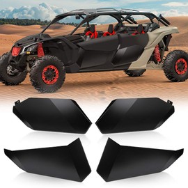KEMIMOTO X3 Aluminum Lower Half Door Panel Inserts, KEMIMOTO Door Panels Compatible with Can Am Maverick X3 Max XRS XDS 2017 2018 2019 2020 2021 2022 2023 2024 2025