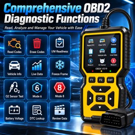 OBD2 Diagnostic Scanner for Vehicle Troubleshooting – Engine Code Reader with Live Data for DIY Car Maintenance