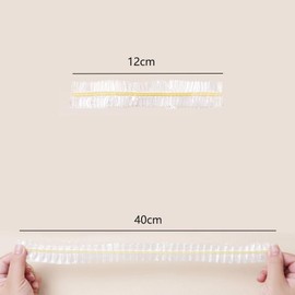 Esforzarse 100 Pcs Clear Elastic Food Storage Covers, Reusable Food Covers, Elastic Stretch Bowl Covers, Fresh Keeping Bags Bowl Dish Plate Wraps Stretch Plastic Wrap