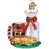 Old World Christmas Santa's Milk and Cookies Glass Blown Ornament