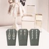 Novel Box 3 Pack Gray Linen Earring/Pendant Display Stand 3.5x2x5