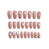 Set of 24 nail tips, 12 different sizes, medium length,