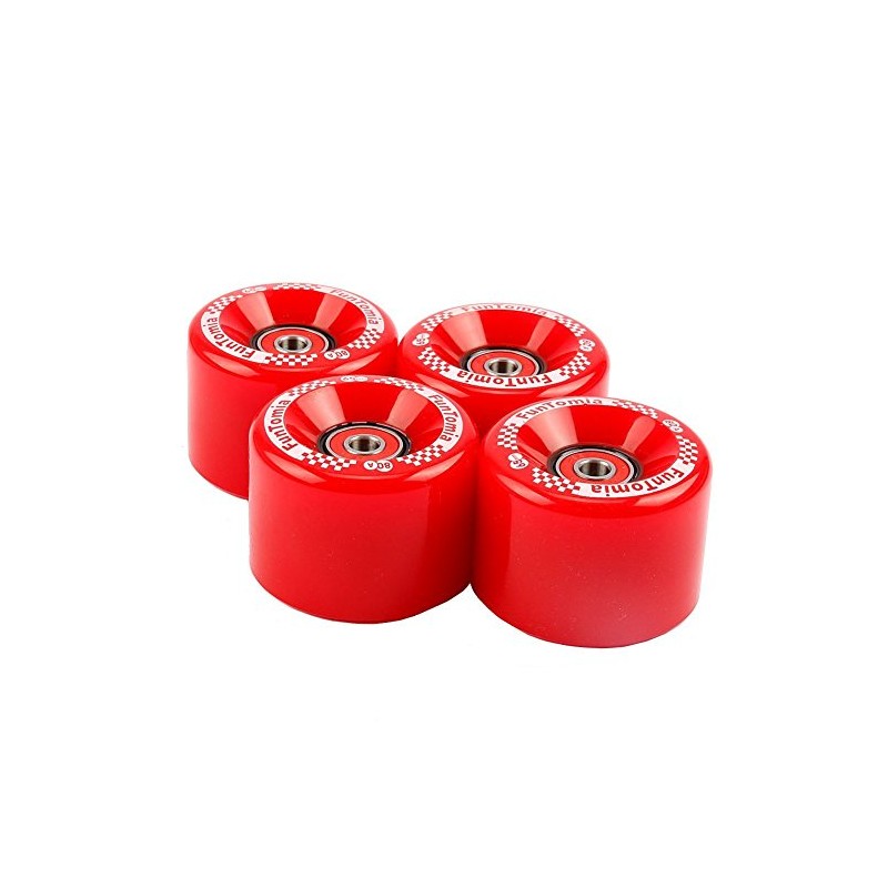 FunTomia Pack of 4 Longboard/Skateboard/Mini Board Wheels (Big Wheels) in