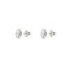 Women's & Children's Round Stud Earrings - White Gold 9
