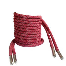 GxxBxx Sport Round Shoe Laces Reflective, for Shoes/Boots [9 Different Lengths Thick 6 Colors] (Red, 55 IN/140CM)