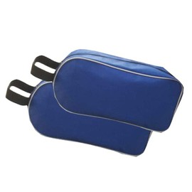 2 Boot Bags Football Rugby Toiletry Sports School Travel Shoe Bag (Blue)