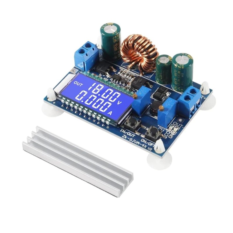 DC Buck Boost Converter, 5.5-30V to 0.5-30V, 4A 35W LCD