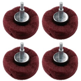 Dome Shaped Sanding Polishing Cleaning Mop 75mm Width 240 Grit 6mm Shank 4pk