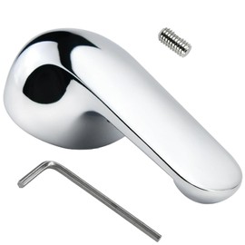 H79 Single Metal Lever Handle Kit,RP22734 Replacement Bonnet Nut,Compatible with Delta 1300/1400 Series Tub & Shower Faucets - Chrome Bathroom Faucet Replacement Handle Accessory.